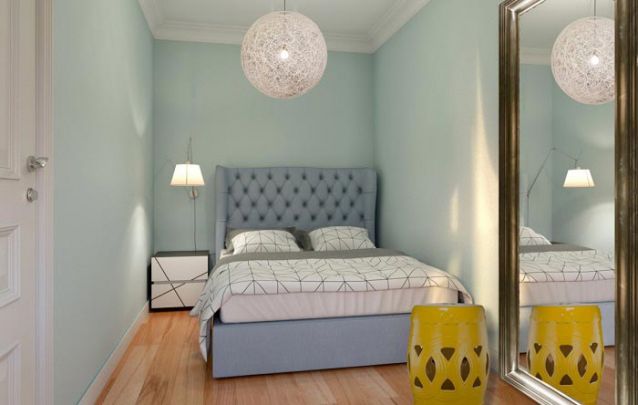 Um pequeno quarto para jovens simples porém elegante Um pequeno quarto para jovens simples porém elegante