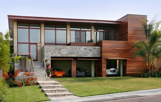Modelo de casa contemporâneo e elegante Modelo de casa contemporâneo e elegante
