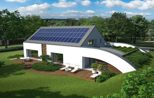 Modelo de casa com design um tanto quanto singular Modelo de casa com design um tanto quanto singular