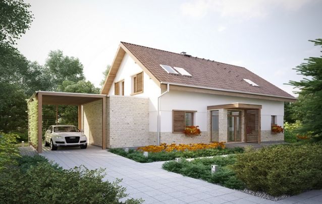Um modelo de casa clássica para quem busca um projeto prático Um modelo de casa clássica para quem busca um projeto prático