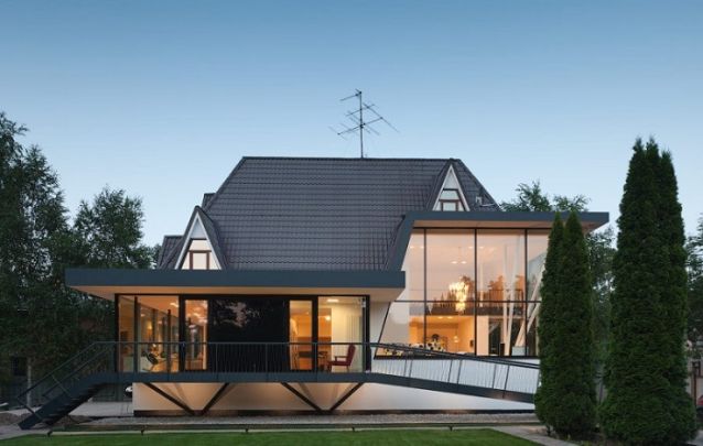 Projeto de casa com uma fachada exclusiva Projeto de casa com uma fachada exclusiva