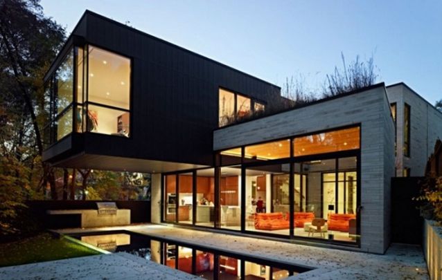 Um modelo de casa planejada pra lá de moderna Um modelo de casa planejada pra lá de moderna