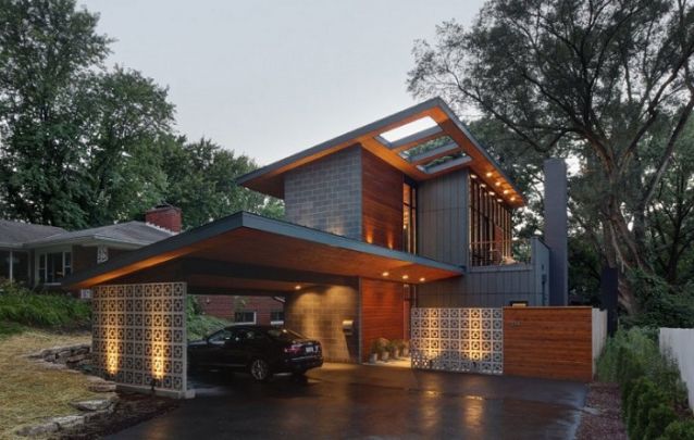 Um modelo de casa sóbrio e elegante Um modelo de casa sóbrio e elegante