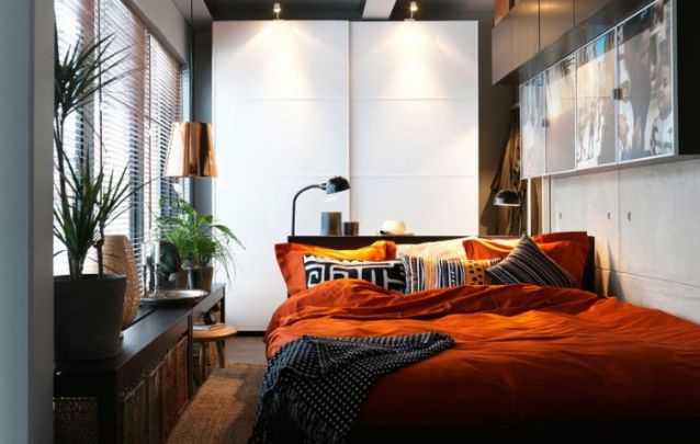 Quarto moderno com um arranjo diferenciado Quarto moderno com um arranjo diferenciado