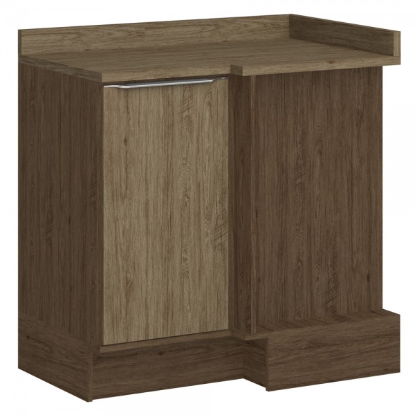 Armário de Cozinha Canto Reto 1 Porta sem Pé 4039r Cedro/Wood - Decibal