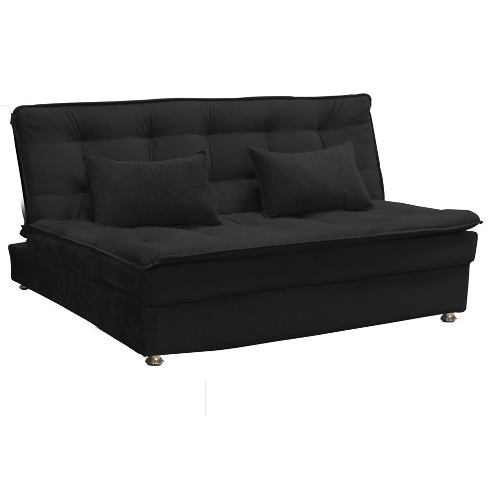 Sofá Cama 2 Lugares Penélope 00504.2379 Preto Matrix