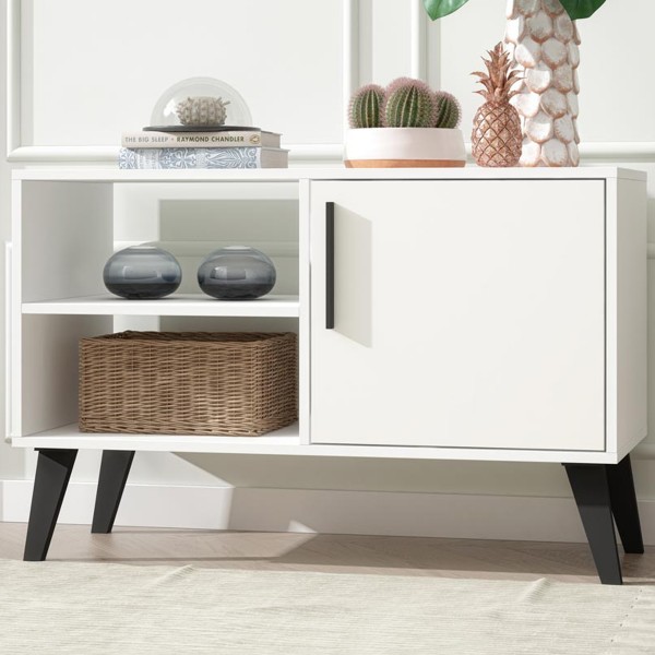 Balcão Buffet 1 Porta Bpp24 Branco - Brv Móveis