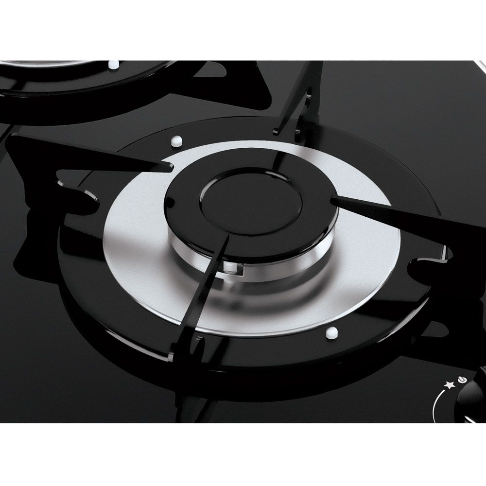 Cooktop 2 Bocas V200 Preto Flange Inox Bivolt Fogatti