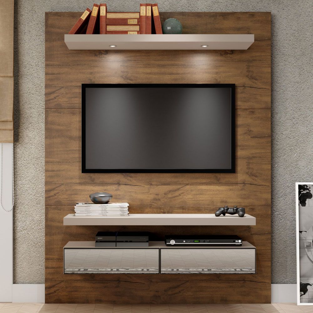 Painel Para TV At 55 Polegadas 2 Gavetas Tb106e Nobre Fendi Dalla Costa